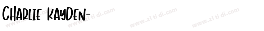 Charlie Kayden字体转换